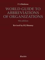 World Guide to Abbreviations of Organizations