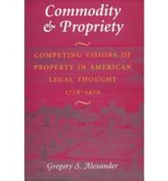 Commodity & Propriety