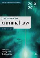 Core Statutes on Criminal Law