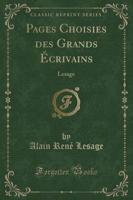 Pages Choisies Des Grands ï¿½Crivains