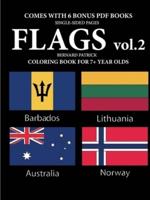 Coloring Books for 7+ Year Olds (Flags vol. 2)