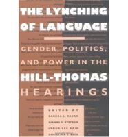 The Lynching of Language