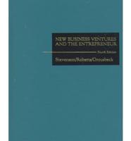 New Business Ventures and the Entrepreneur