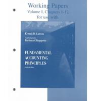 Working Papers for Use With Fundamental Accounting Principles