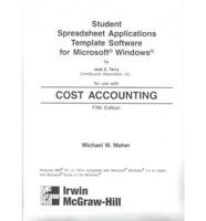 Student Spreadsheet Applications Template Software '4' Windows Disks for Use With Cost Accounting