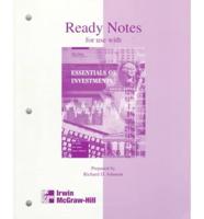 Ready Notes for Use With Essentials of Investments