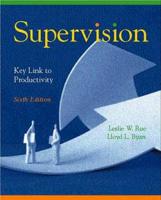 Supervision, Key Link to Productivity