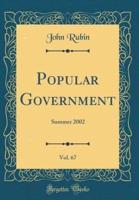 Popular Government, Vol. 67