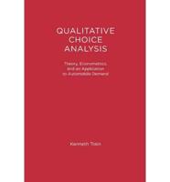 Qualitative Choice Analysis