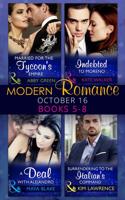 Modern Romance October 2016 Books 5-8. Books 5-8 October 2016