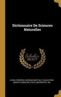 Dictionnaire De Sciences Naturelles