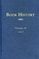 Book History, Vol. 10