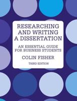 Researching and Writing a Dissertation