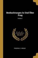 Beobachtungen In Und Über Prag; Volume 1