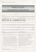 Synodical Government Forms. Pcc Meeting Notice (Sg 30)