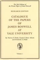 Catalogue of the Papers of James Boswell at Yale University