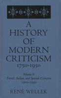 A History of Modern Criticism