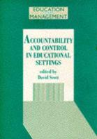 Accountability and Control in Educational Settings