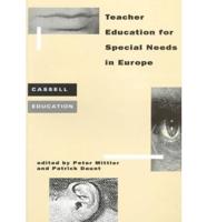 Teacher Education for Special Needs in Europe