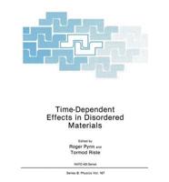 Time Dependent Effects in Disordered Materials