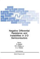 Negative Differential Resistance and Instabilities in 2-D Semiconductors