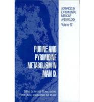 Purine and Pyrimidine Metabolism in Man IX