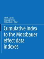 Mössbauer Effect Data Index. Cumulative Index