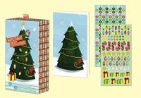 Spruce Holiday Sticker Note Cards