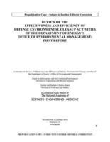 Review of Effectiveness and Efficiency of Defense Environmental Cleanup Activities of the Department of Energy's Office of Environmental Management