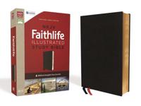 NKJV, Faithlife Illustrated Study Bible, Premium Bonded Leather, Black, Red Letter Edition