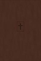 Niv, Thinline Bible, Large Print, Leathersoft, Brown, Red Letter, Thumb Indexed, Comfort Print