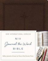 NIV, Journal the Word Bible, Imitation Leather, Brown