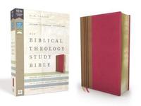 NIV, Biblical Theology Study Bible, Imitation Leather, Pink/Brown, Comfort Print