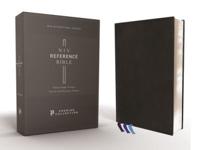 Niv, Reference Bible, Deluxe Single-Column, Premium Leather, Goatskin, Black, Premier Collection, Comfort Print
