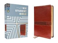 Niv, Student Bible, Leathersoft, Brown, Comfort Print