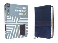 Niv, Student Bible, Personal Size, Leathersoft, Navy, Thumb Indexed, Comfort Print