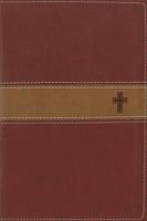 NIV Gift Bible Bible Burgundy/Tan with Cross-Walmart