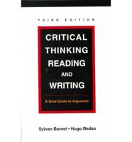 Critical Thinking, Reading, and Writing