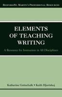 The Elements of Teaching Writing