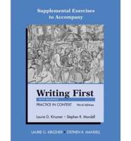 Supplemental Exercises to Accompany Writing First