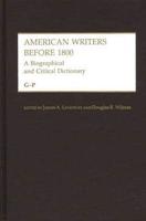 American Writers Before 1800