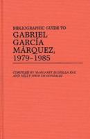 Bibliographic Guide to Gabriel García Márquez, 1979-1985