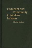 Covenant and Community in Modern Judaism