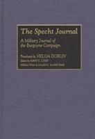 The Specht Journal: A Military Journal of the Burgoyne Campaign