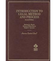 Introduction to Legal Method and Process