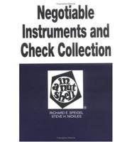 Negotiable Instruments and Check Collection