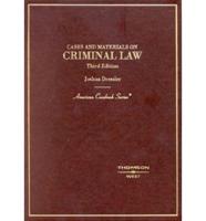 Cases and Materials on Criminal Law