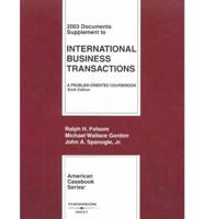 Documents to International Business Transactions 2003