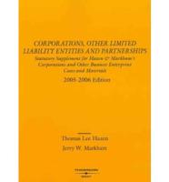 Corporations, Other Limited Liability Entities And Partnerships