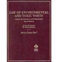 Law of Environmental and Toxic Torts